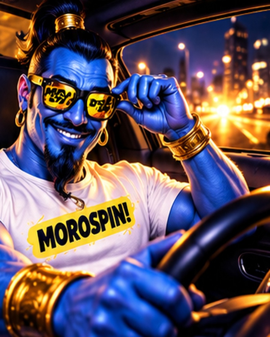 Genie MOROSPIN seduto in automobile con occhiali e maglietta bianca