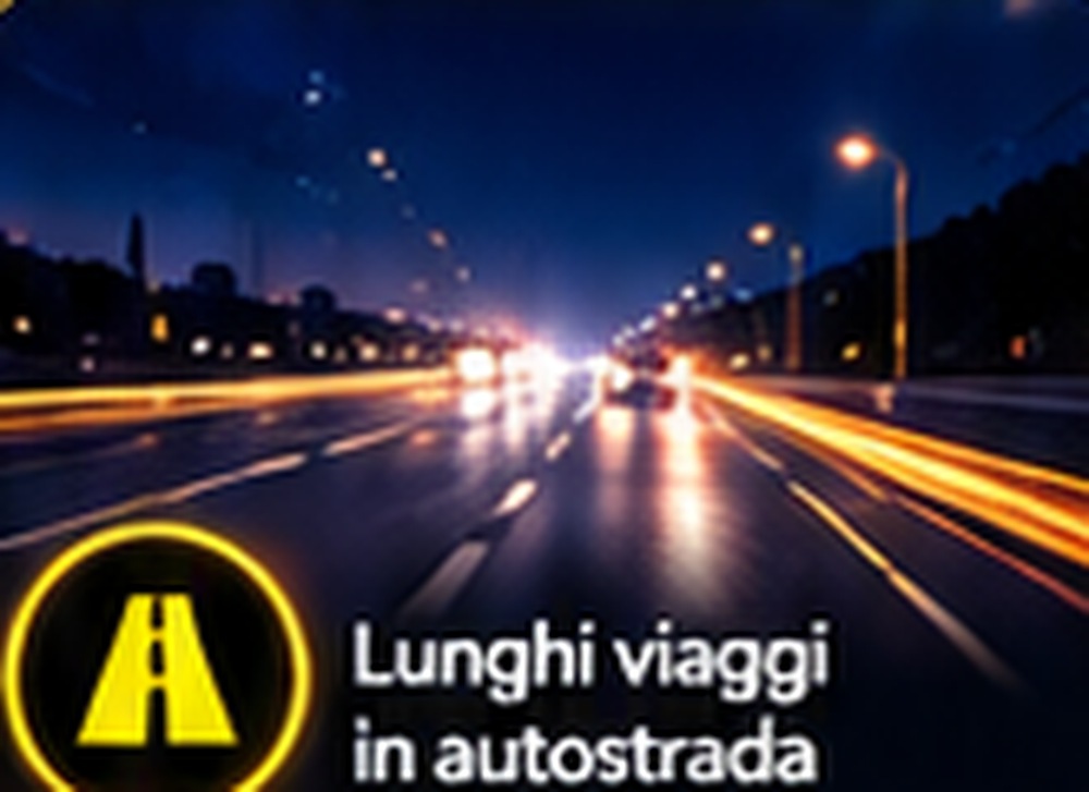 Guida notturna in autostrada